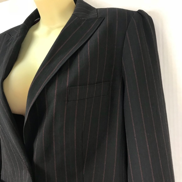 Anne Klein Suit Career Work Blazer Striped Jacket - Picture 2 of 7